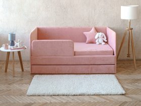 Диван-кровать Happy (коралловый) в Якутске - yakutsk.mebel-nsk.ru | фото