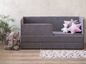 Диван-кровать Happy (темно-серый) в Якутске - yakutsk.mebel-nsk.ru | фото
