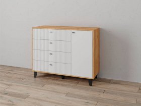 Комод «Катрин-13» (дуб крафт золотой/карбон фарфор) в Якутске - yakutsk.mebel-nsk.ru | фото