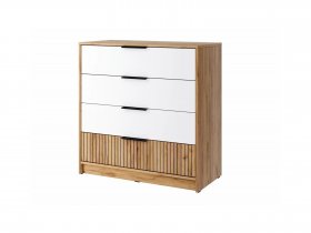 Комод КМ-001 Ивис (дуб крафт золотой/белый) в Якутске - yakutsk.mebel-nsk.ru | фото