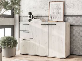 Комод Стандарт-3 NEW (дуб крафт белый) в Якутске - yakutsk.mebel-nsk.ru | фото