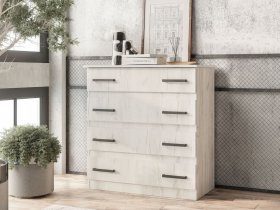 Комод Стандарт-6 NEW (дуб крафт белый) в Якутске - yakutsk.mebel-nsk.ru | фото