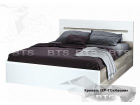 Кровать двуспальная 1,6 м  Наоми КР-11 в Якутске - yakutsk.mebel-nsk.ru | фото