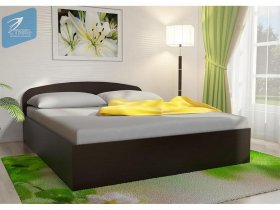 Кровать двуспальная 1,6м с подъем. мех. (венге) в Якутске - yakutsk.mebel-nsk.ru | фото