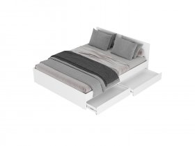 Кровать двуспальная с ящиками 1,4м Симпл КР-12 в Якутске - yakutsk.mebel-nsk.ru | фото