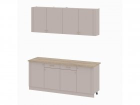 Кухонный гарнитур 2,0м Одетта (меланж/дуб сонома) в Якутске - yakutsk.mebel-nsk.ru | фото