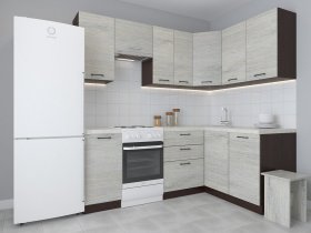 Модульная угловая кухня 1,4м*2,1м Лада (пикард) в Якутске - yakutsk.mebel-nsk.ru | фото