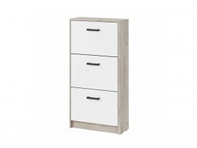 Обувница ОБ-3 Вега (дуб крафт серый/белый) в Якутске - yakutsk.mebel-nsk.ru | фото