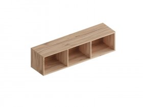 Полка настенная открытая Сицилия (дуб альпийский/тефия) в Якутске - yakutsk.mebel-nsk.ru | фото