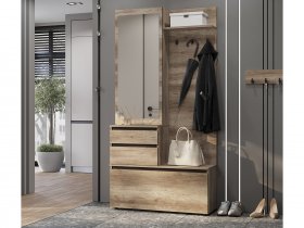 Прихожая ПР-04 Энигма (венге/дуб каньон) в Якутске - yakutsk.mebel-nsk.ru | фото