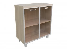 Тумба 2 двери со стеклом (бронза) Президент-ПРО Пр502 в Якутске - yakutsk.mebel-nsk.ru | фото