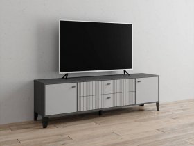 Тумба под ТВ Парус-10 (графит/светло-серый) в Якутске - yakutsk.mebel-nsk.ru | фото